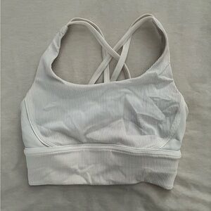 Lululemon Athletica Ribbed Cream Sports Bra